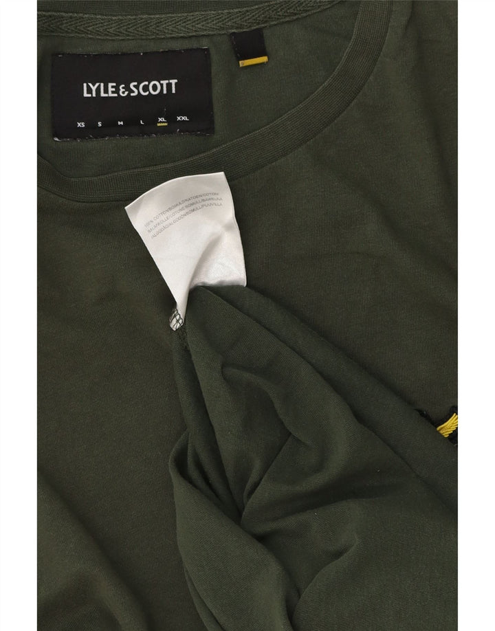 Lyle & Scott T-Shirt Homme Top XL Kaki Coton