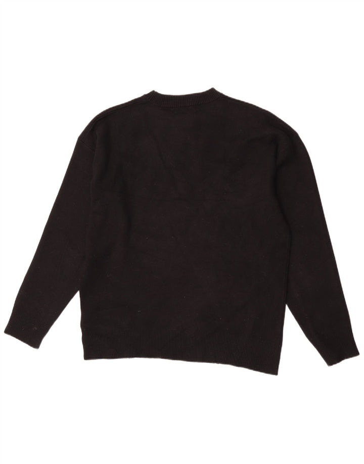 Zara Pull Col Rond Homme Noir Moyen Viscose