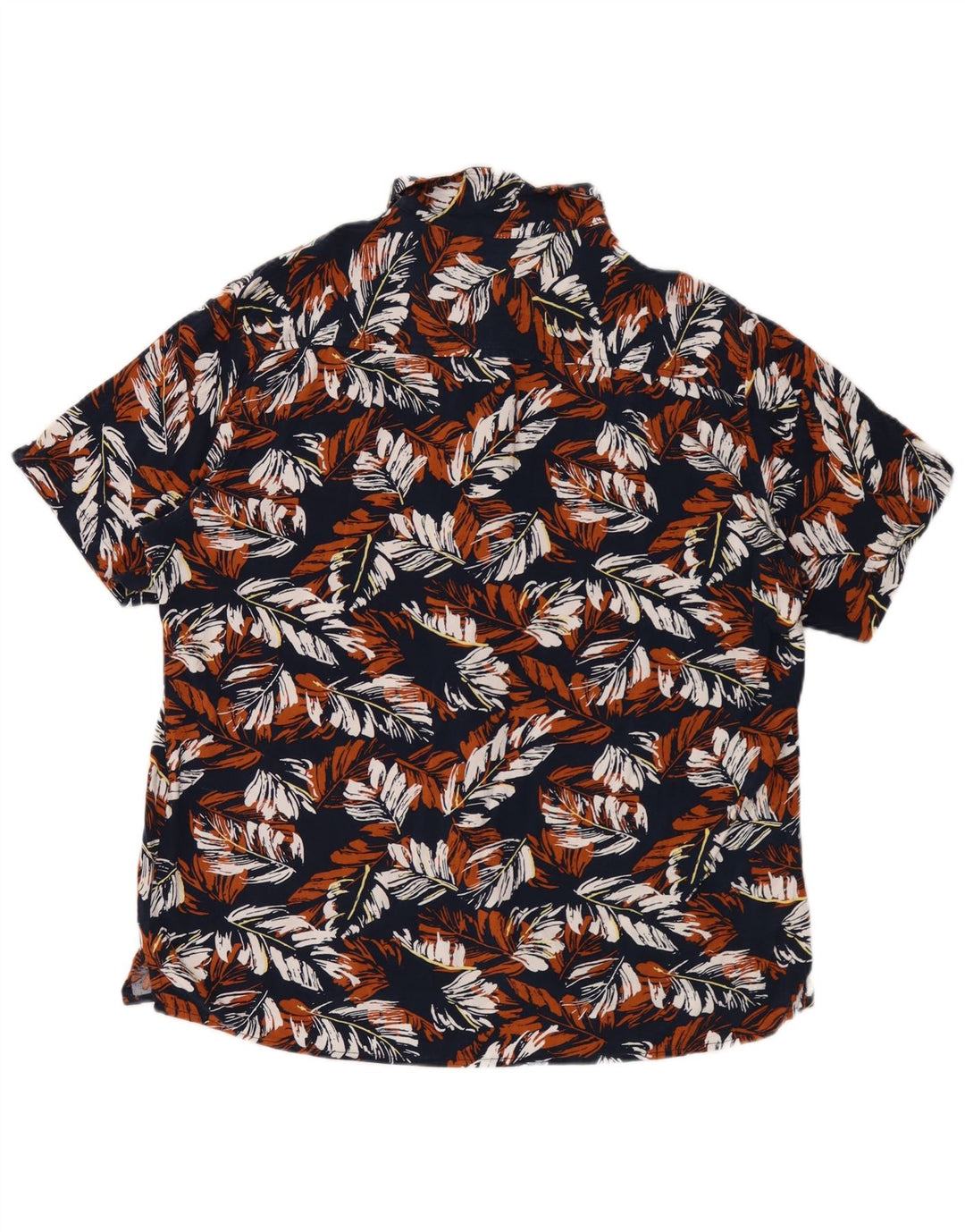 Chaps Chemise à manches courtes pour homme XL Rayonne florale bleue