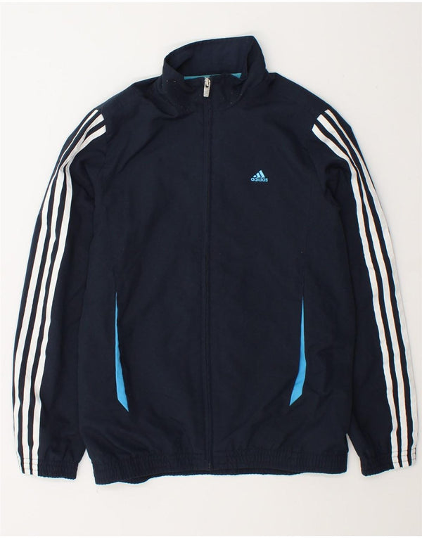 Adidas Veste de Survêtement Graphique Garçon 13-14 Ans Bleu Marine Colorblock