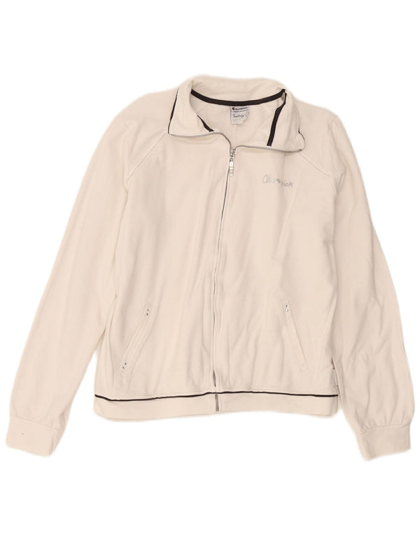 Champion Veste de survêtement pour femme UK 18 XL Blanc Coton