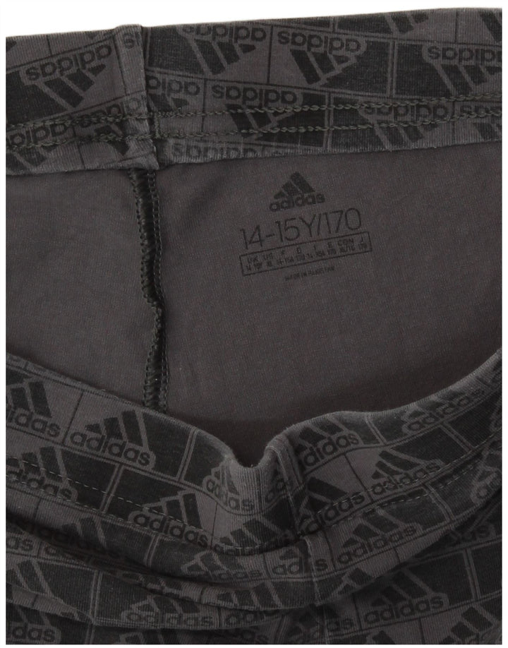 Adidas Legging Graphique Fille 14-15 ans Gris