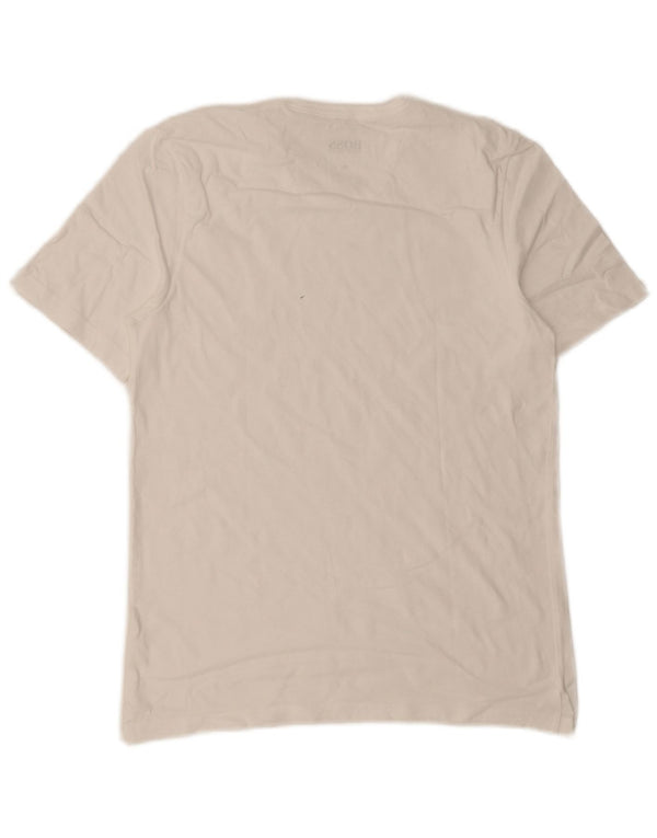 Hugo Boss Homme T-Shirt Haut Moyen Blanc