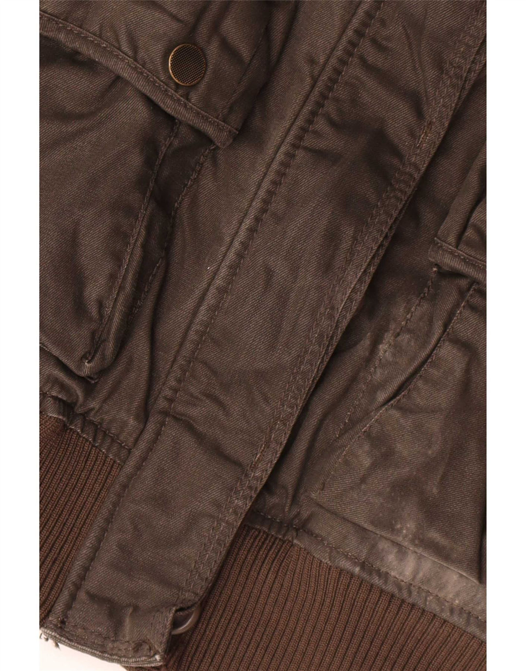 Superdry Veste Bomber Femme UK 14 Marron Moyen