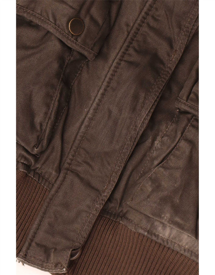 Superdry Veste Bomber Femme UK 14 Marron Moyen