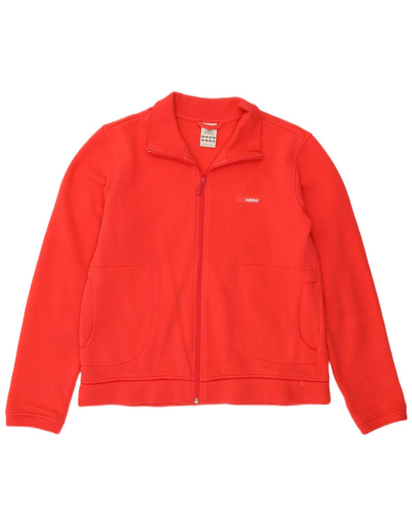 Adidas Veste de survêtement pour femme UK 16 Large Rouge Coton