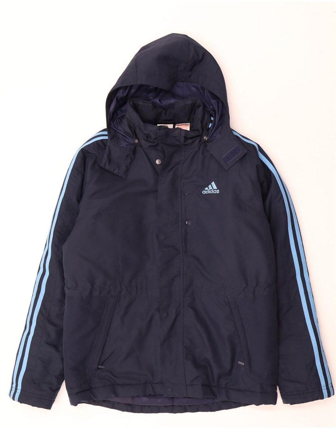 Veste matelassée à capuche Adidas Garçon 13-14 ans Bleu Marine Polyester