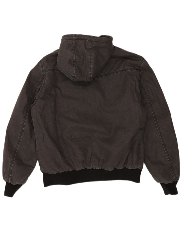 SUPERDRY Veste Sherpa à capuche pour homme UK 42 XL Gris Coton