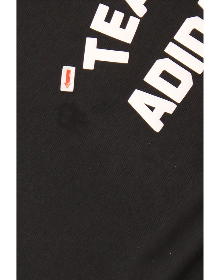 ADIDAS Sweat-shirt graphique pour hommes Grand coton noir