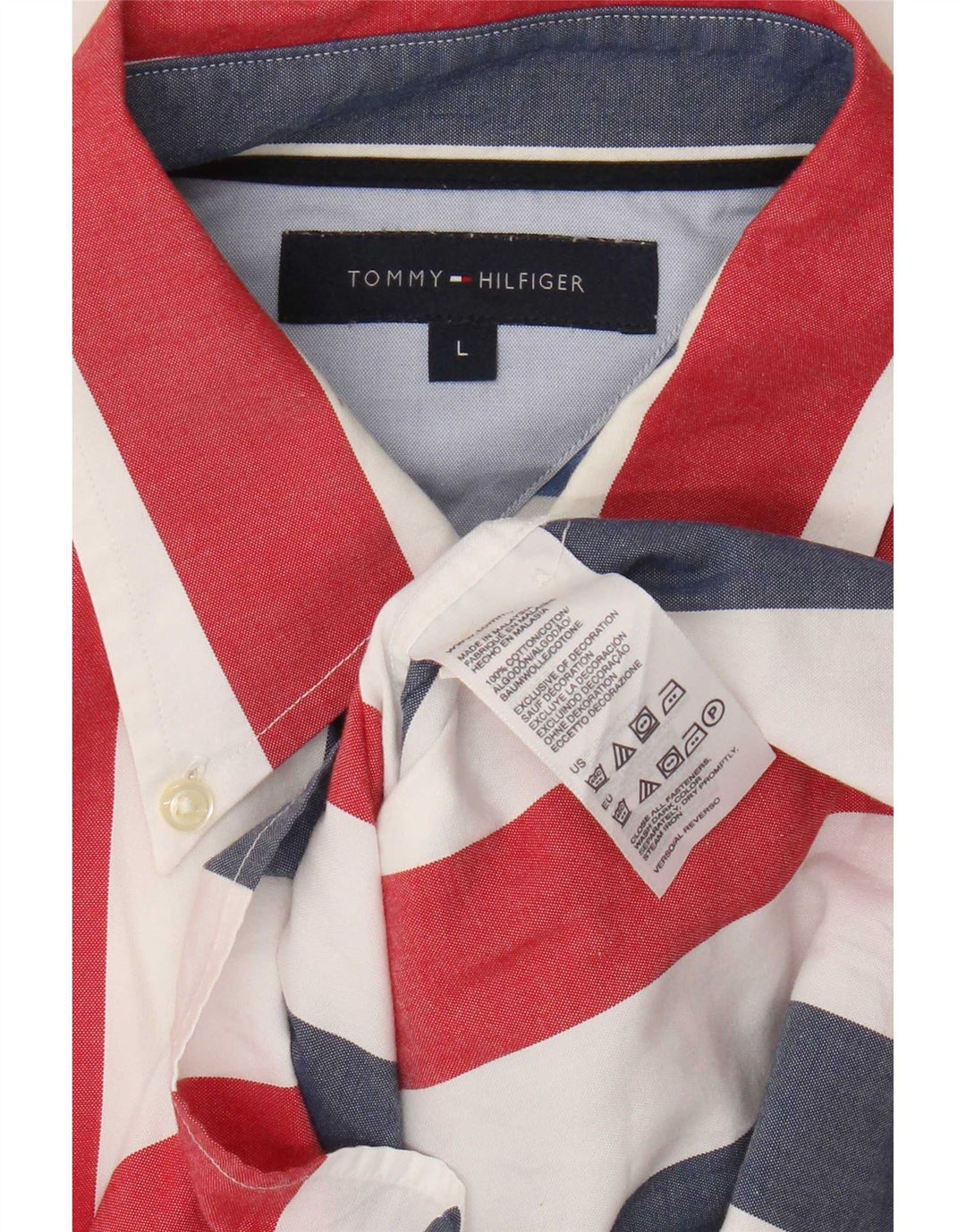 Tommy Hilfiger Chemise Homme Large Multicolore Rayé