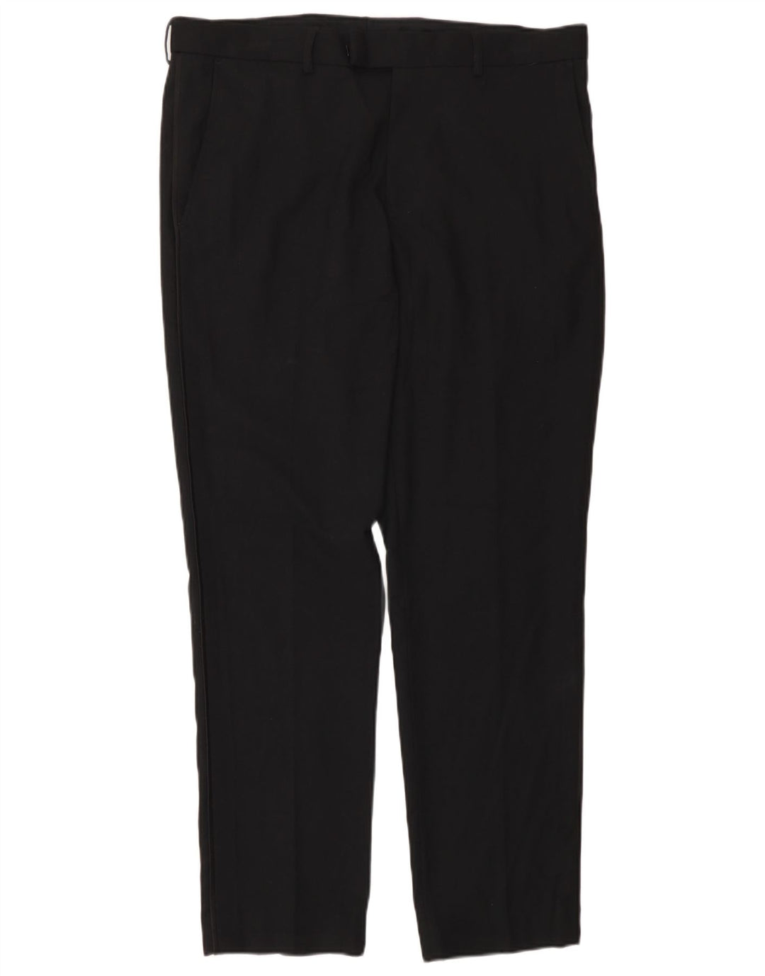 Marks & Spencer Pantalon de Costume Slim Homme W34 L29 Noir Polyester