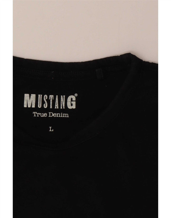 Mustang T-Shirt Homme Grand Noir
