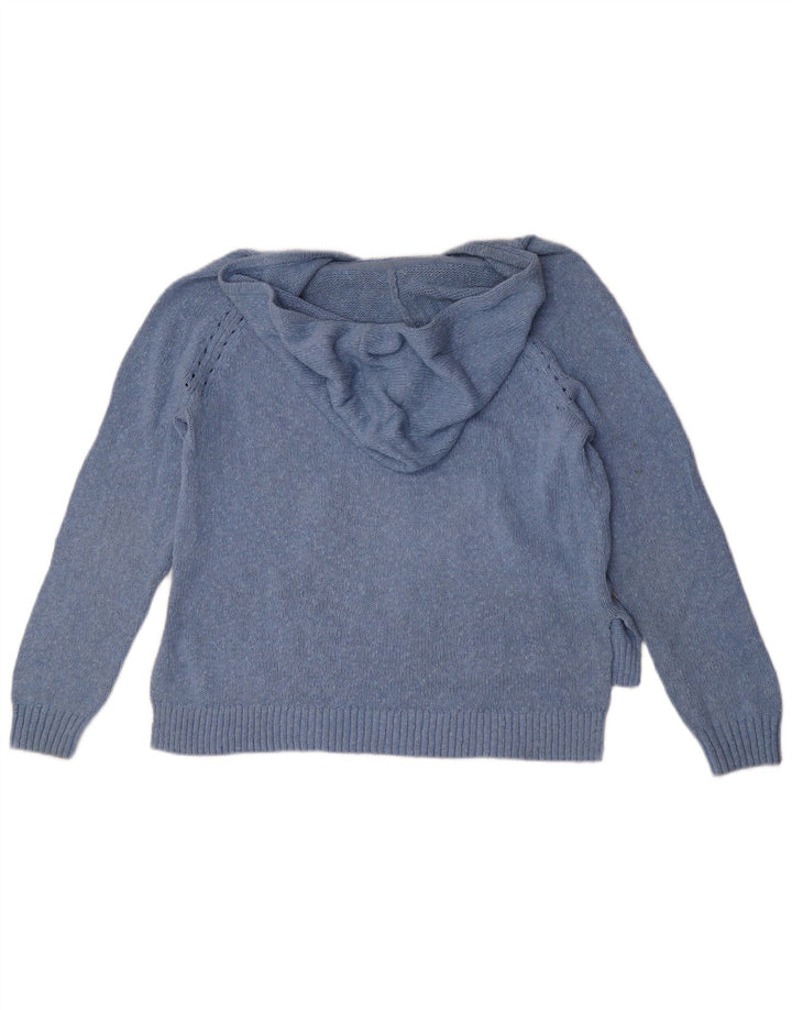 Fat Face Pull à capuche pour femme UK 14 Bleu moyen Coton