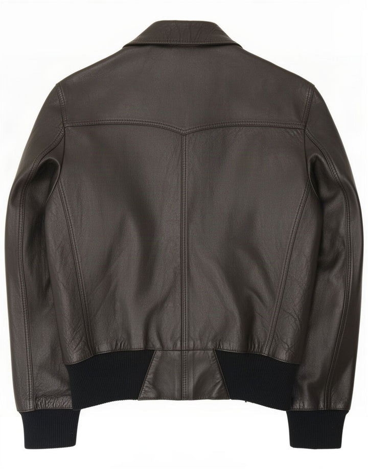 Vintage Veste en cuir pour homme IT 52 XL Noir