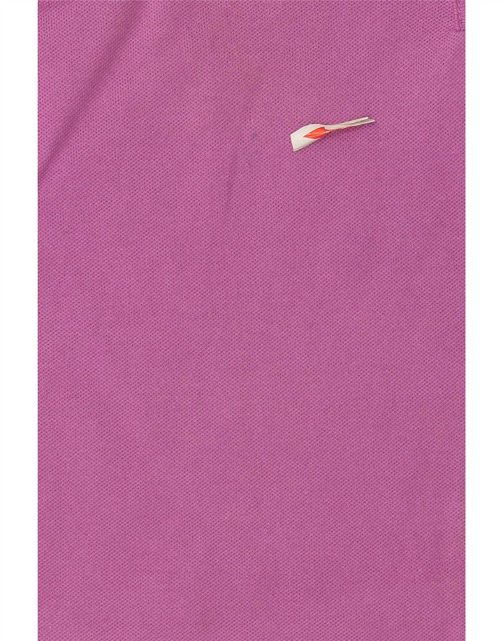 Lacoste T-Shirt Femme Top Taille 38 Coton Violet Moyen