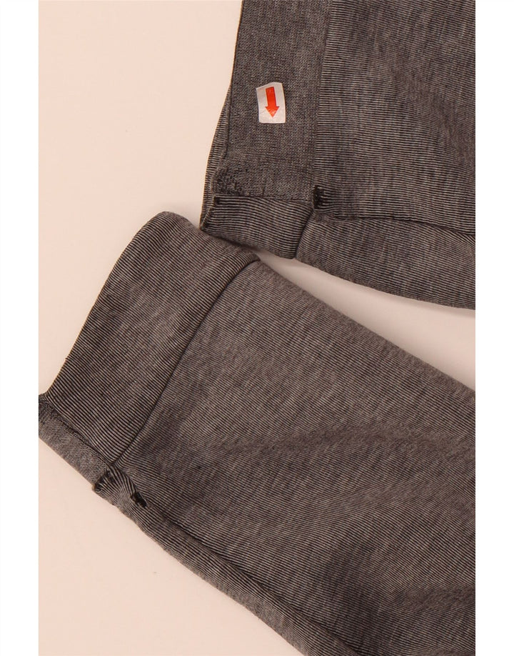 NIKE Mens Zip Hoodie Sweater Medium Grey Cotton