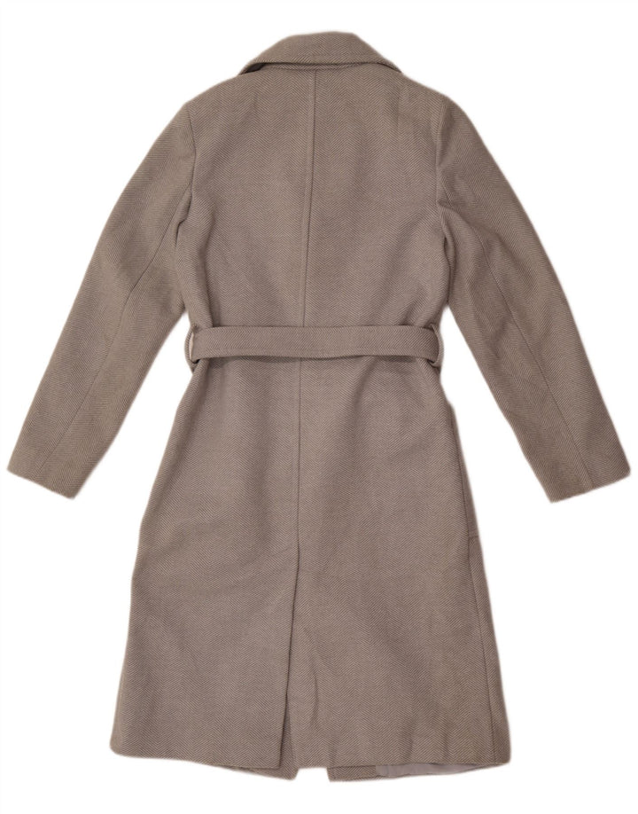 Marks & Spencer Manteau Femme UK 8 Petit Gris Polyester