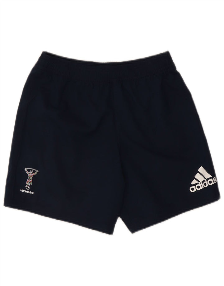 Adidas Short de sport graphique pour homme Petit bleu marine Polyester