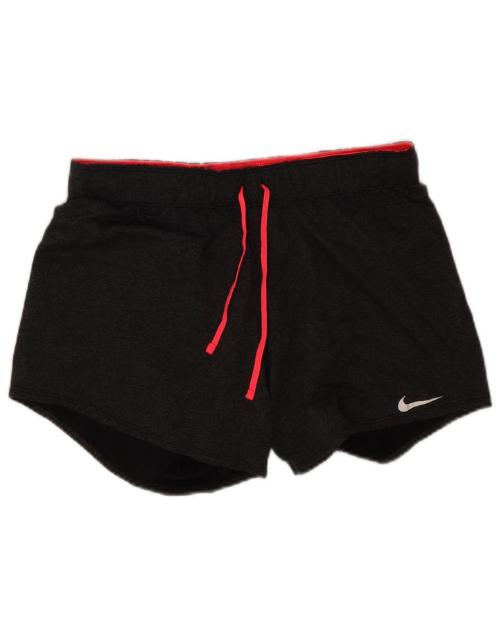 Nike Short de sport Dri Fit pour femme UK 14 Gris moyen Polyester