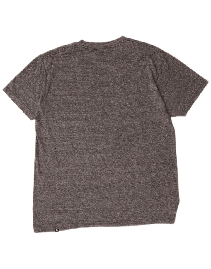 Hurley T-Shirt Regular Fit Graphique Homme Gris Moyen