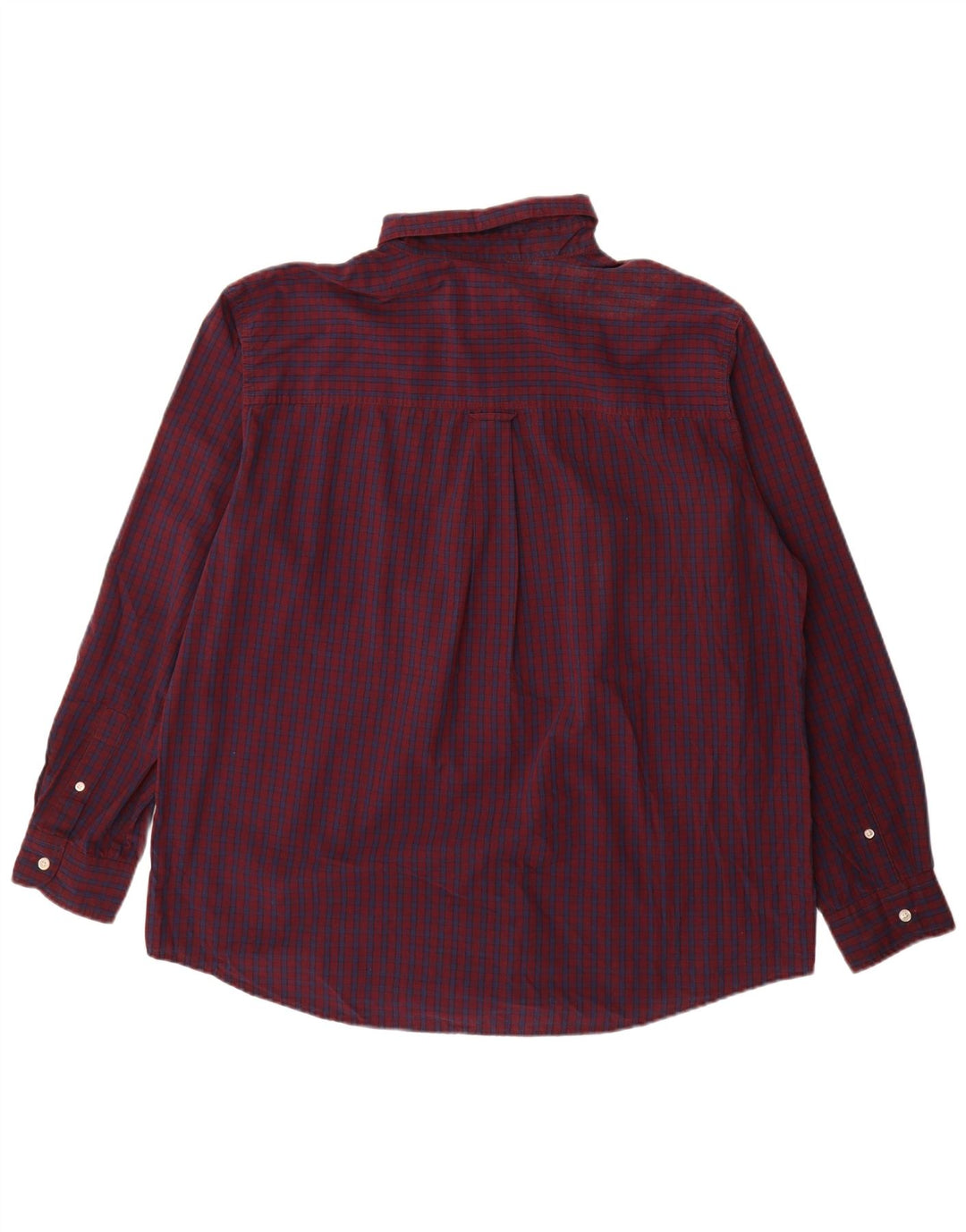 Chaps Chemise Homme Easy Care XL Coton à Carreaux Bordeaux