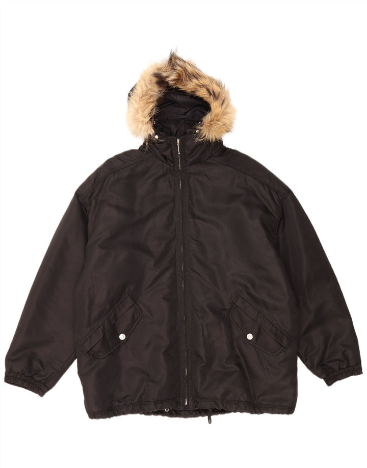 COLMAR Veste coupe-vent à capuche pour homme UK 42 XL Noir Polyamide