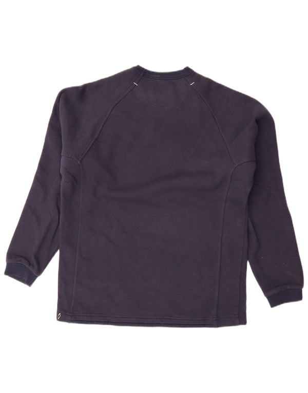 Champion Mens Graphic Sweatshirt Jumper Medium Navy Blue Cotton