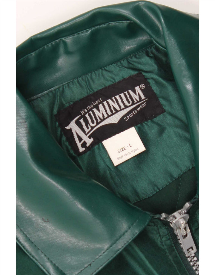 vintage Mens Bomber Jacket UK 40 Grand Nylon Vert