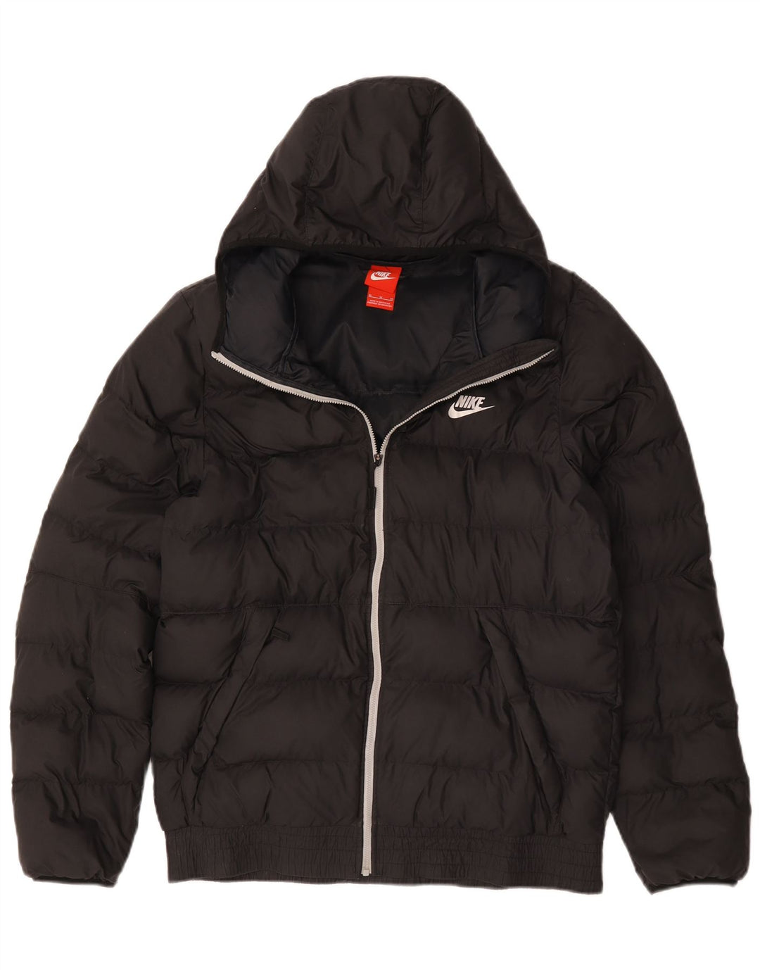 Nike Veste rembourrée à capuche pour homme UK 38 Noir moyen