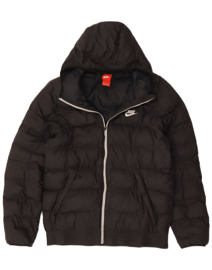 Nike Veste rembourrée à capuche pour homme UK 38 Noir moyen