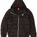 Nike Veste rembourrée à capuche pour homme UK 38 Noir moyen