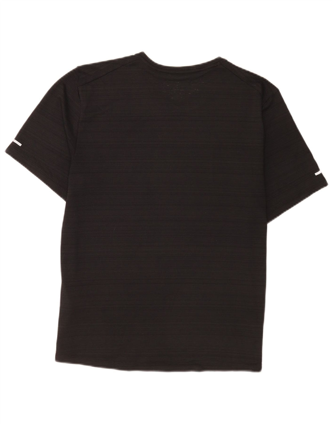 Nike T-shirt Dri Fit pour homme en polyester à fines rayures noires moyennes