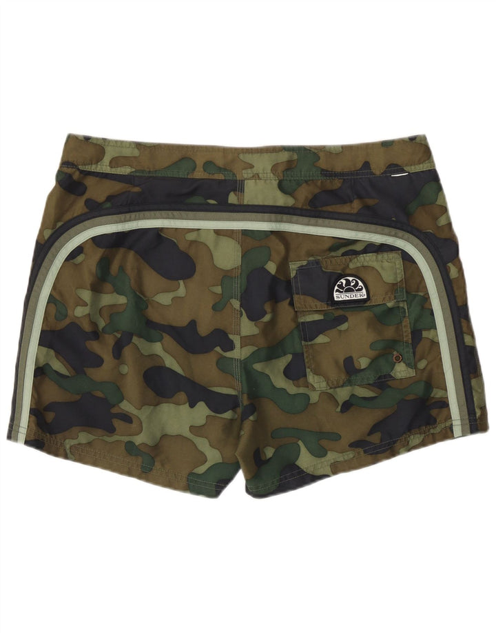 Sundek Short de Bain Homme Kaki Moyen Camouflage