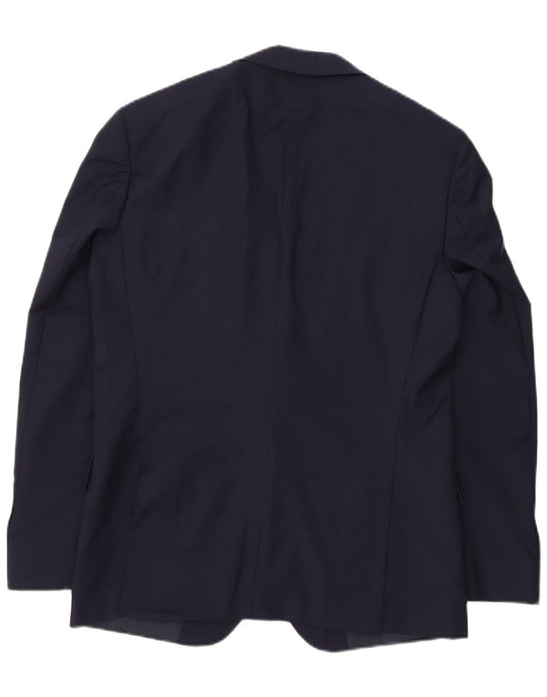 Hugo Boss Veste blazer à 2 boutons pour homme EU 50 Grande laine bleu marine
