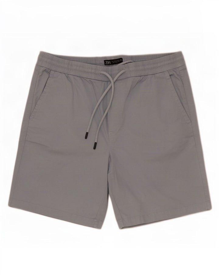 Zara Short Chino Homme Moyen W31 Bleu