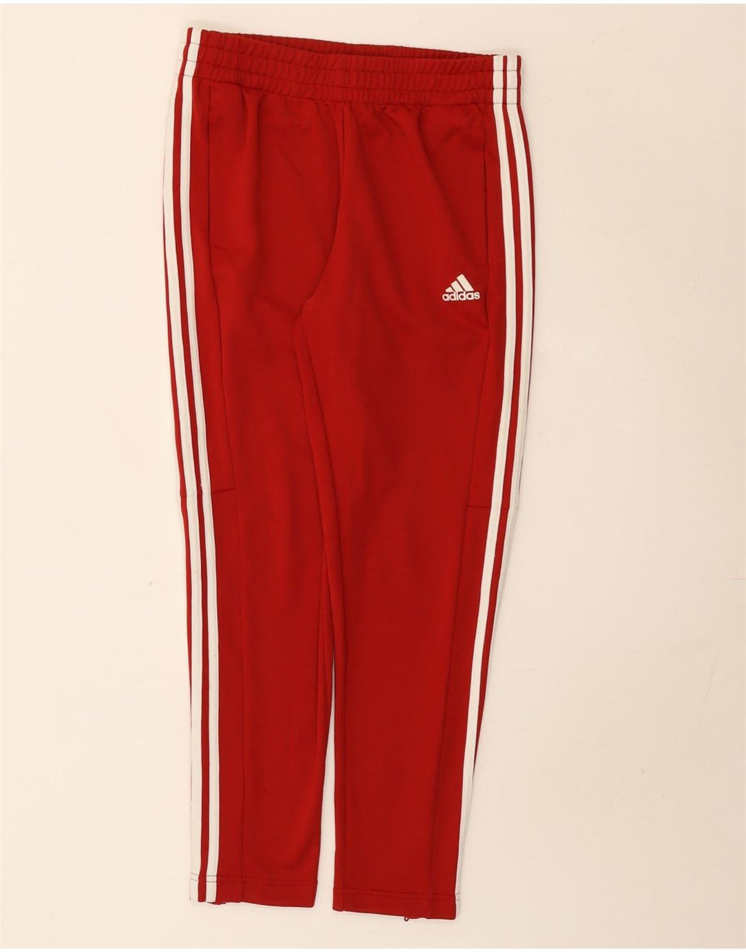 Adidas Pantalon de survêtement pour femme UK 12/14 Rouge moyen Polyester