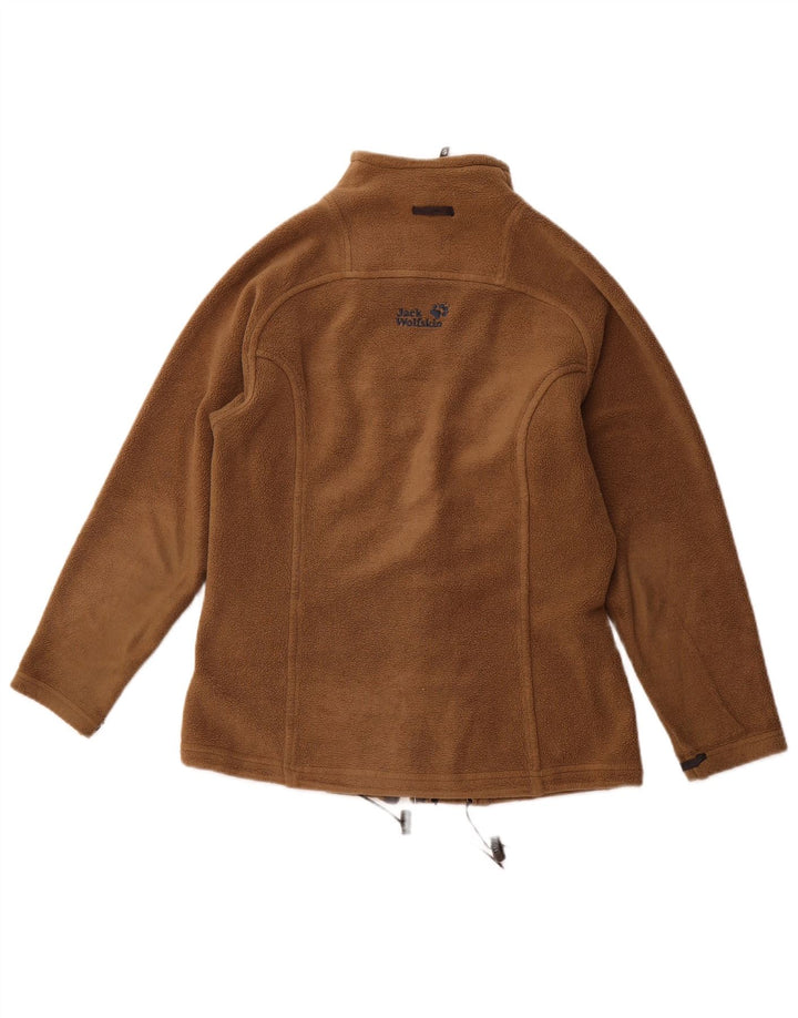 JACK WOLFSKIN Veste polaire surdimensionnée pour femme UK 6 XS Marron