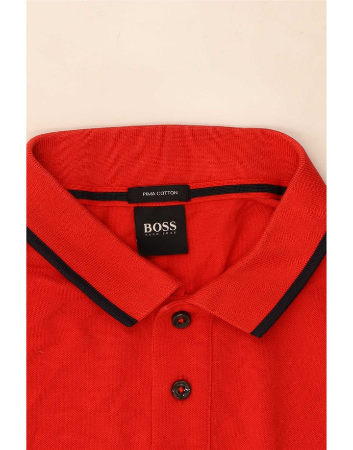 Hugo Boss Polo Homme Rouge Moyen Coton