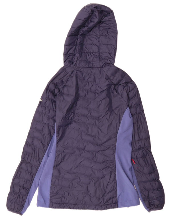 Columbia Veste matelassée pour femme UK 8 Small Bleu marine Colourblock Sports