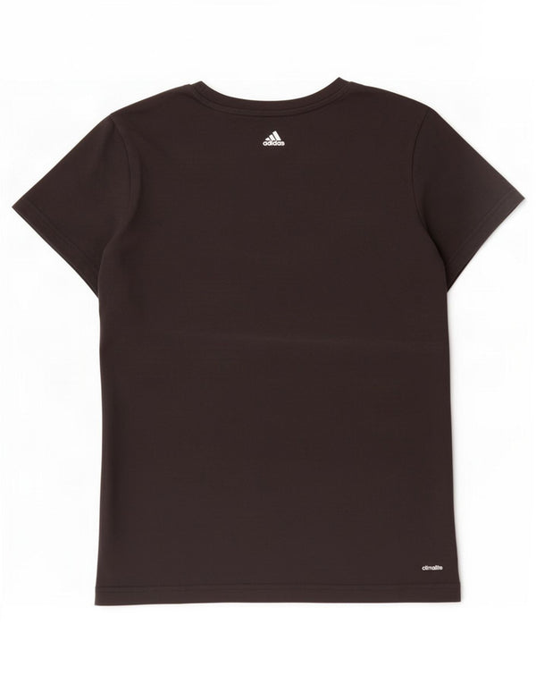 Adidas Climalite Graphic T-Shirt Top UK 20/22 XL Coton Noir
