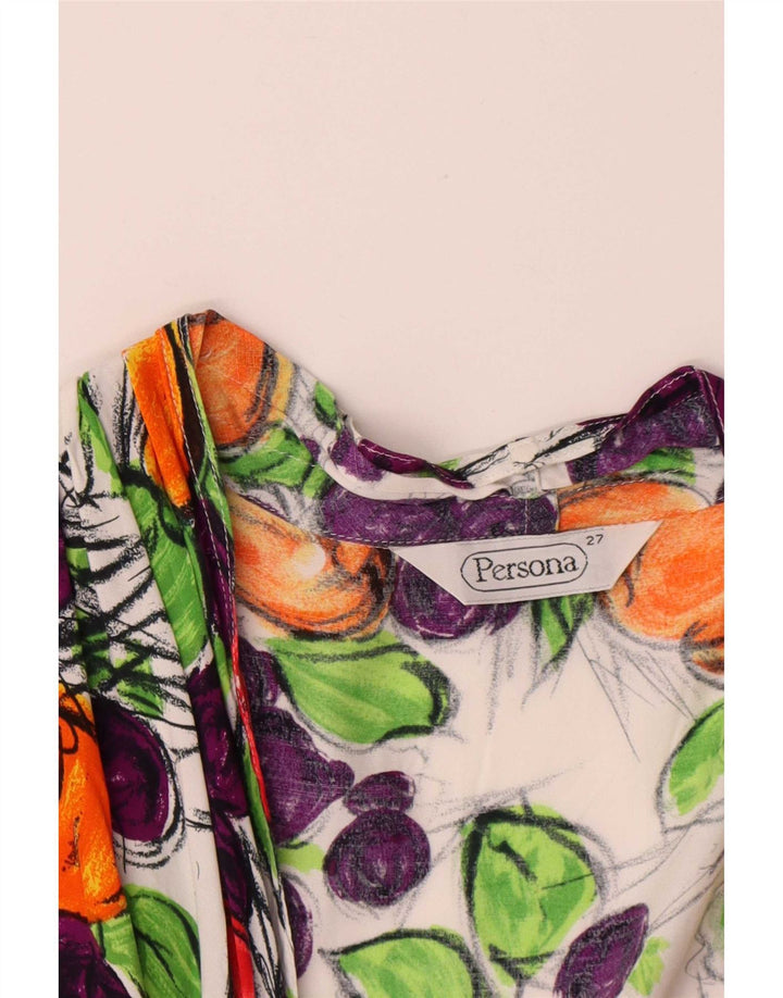 Persona Chemisier à motif abstrait pour femme Taille 27 XL Multicolore