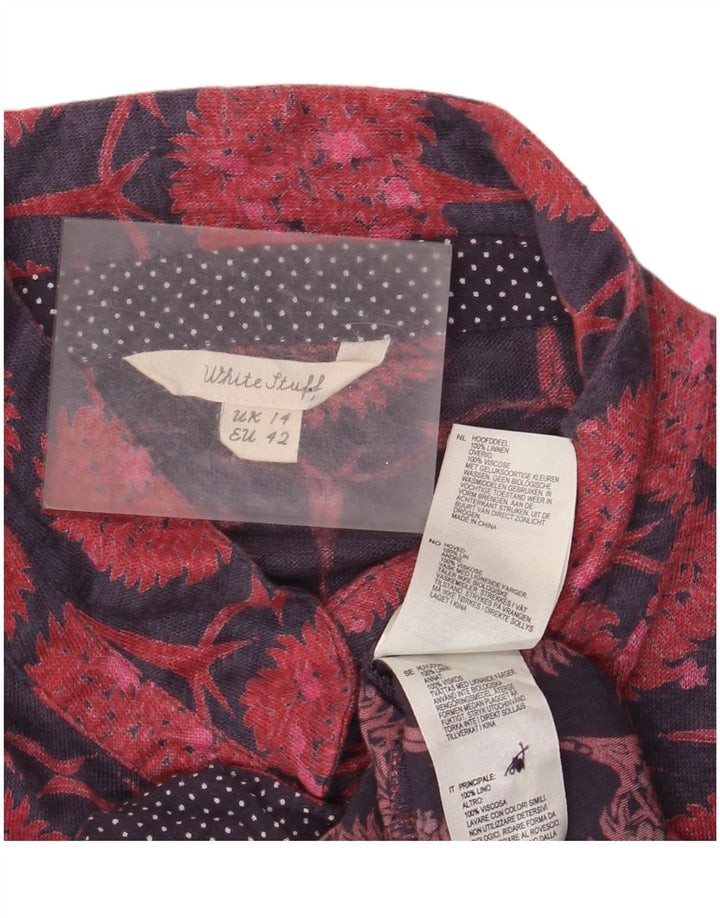 Chemisier chemise longue White Stuff pour femme UK 14 Large bleu marine