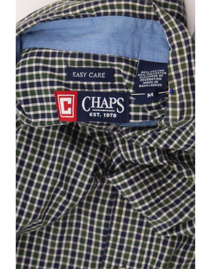 Chaps Chemise Coupe Classique Homme Vert Moyen Vichy Coton