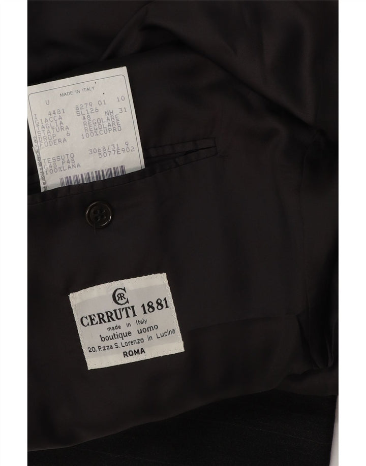 Cerruti 1881 Veste blazer croisée pour homme IT 48 Gris moyen à fines rayures