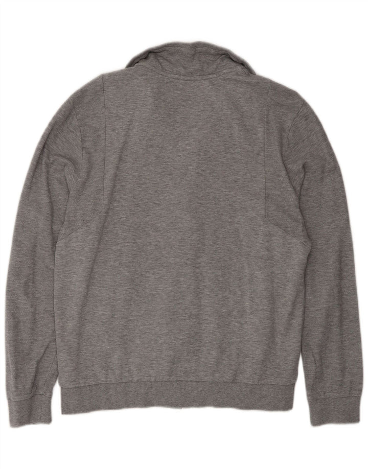 Hugo Boss Veste de survêtement en coton gris moyen |