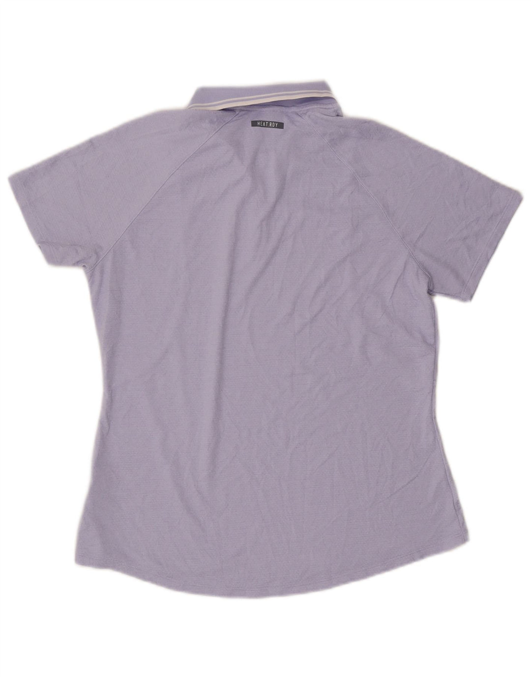 ADIDAS Polo Femme UK 14 Large Violet Polyester
