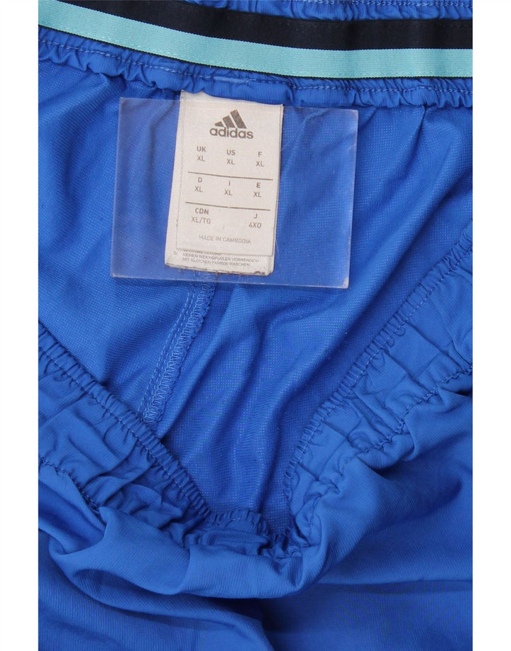 Adidas Short de sport pour homme XL Bleu Polyester