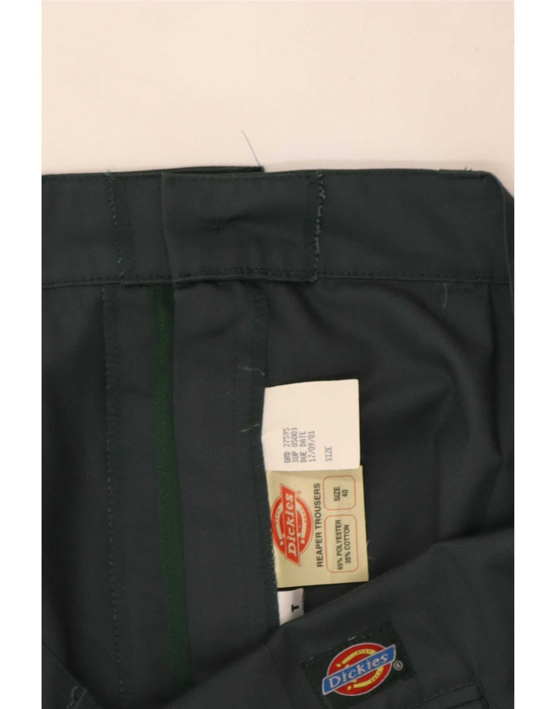 Dickies Pantalon Chino Droit Homme W40 L30 Vert Polyester