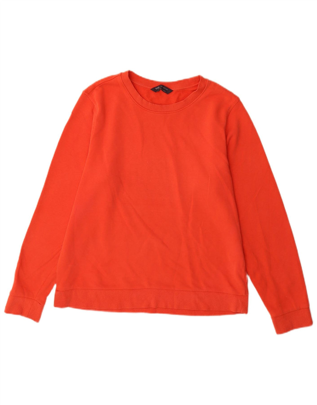 Marks & Spencer Sweat-shirt pour femme UK 14 Large Orange Coton