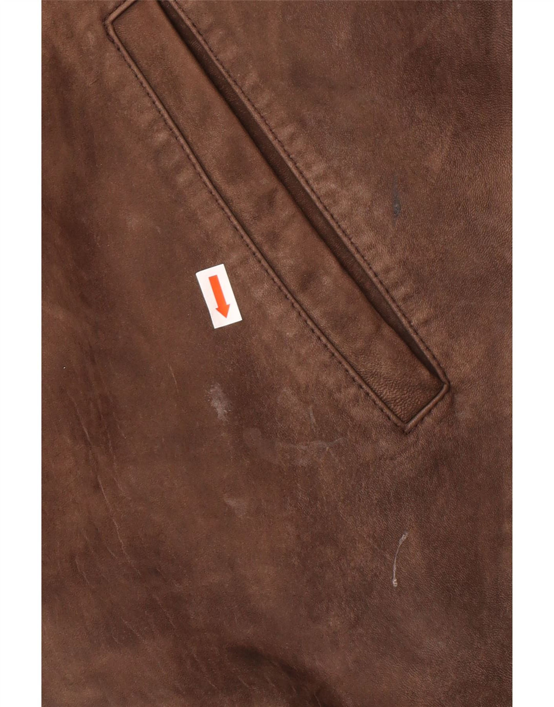 veste en cuir homme vintage UK 42 XL Cuir Marron